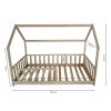 cabane lit 90x190 avec barrière