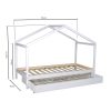 cabane lit 90x190 avec tiroir blanc