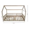 cabane lit 90x200 avec barrière