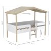 cabane lit enfant mi-hauteur 90x190