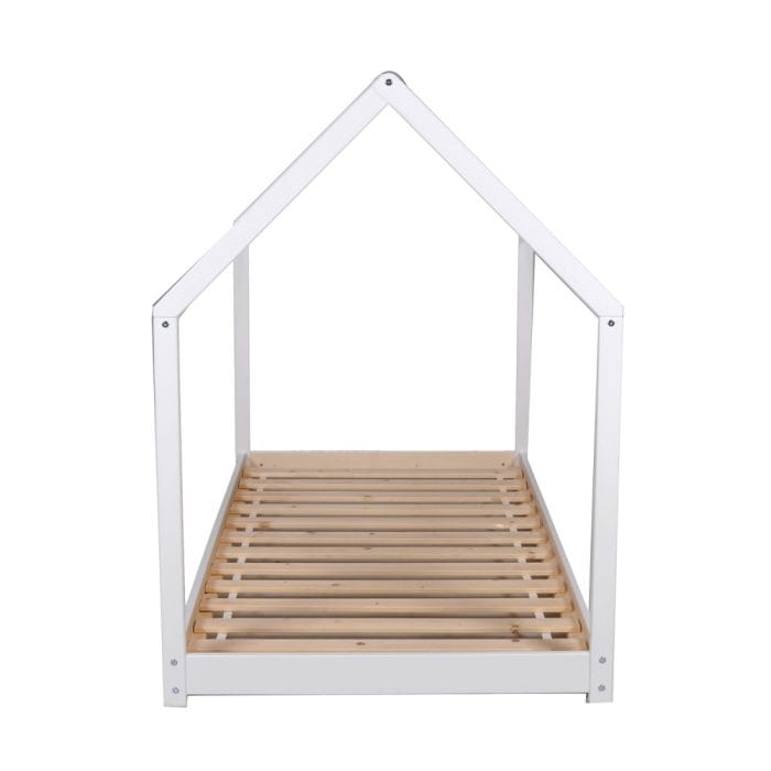 cabane lit montessori blanc 70x140