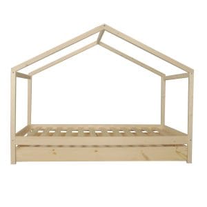lit cabane enfant 90x190 avec tiroir