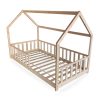 lit cabane enfant 90x200 avec barrière