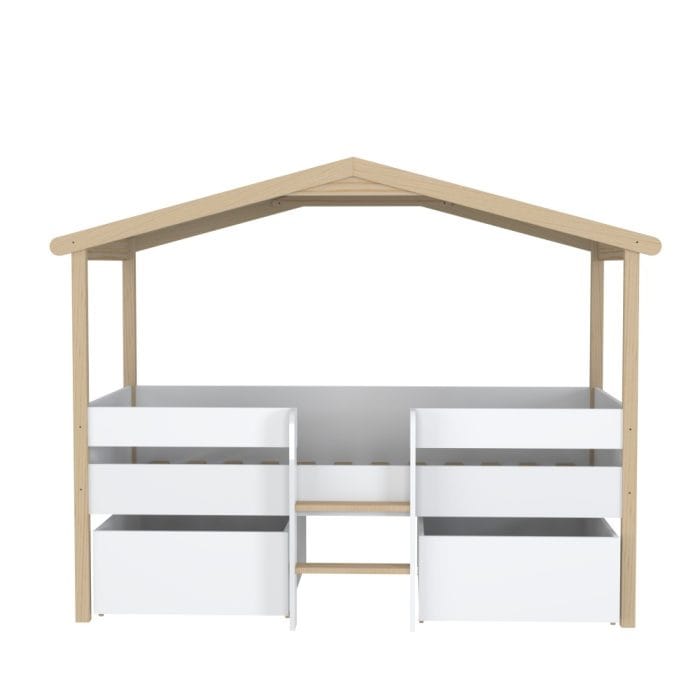 lit cabane enfant 90x200 avec tiroirs