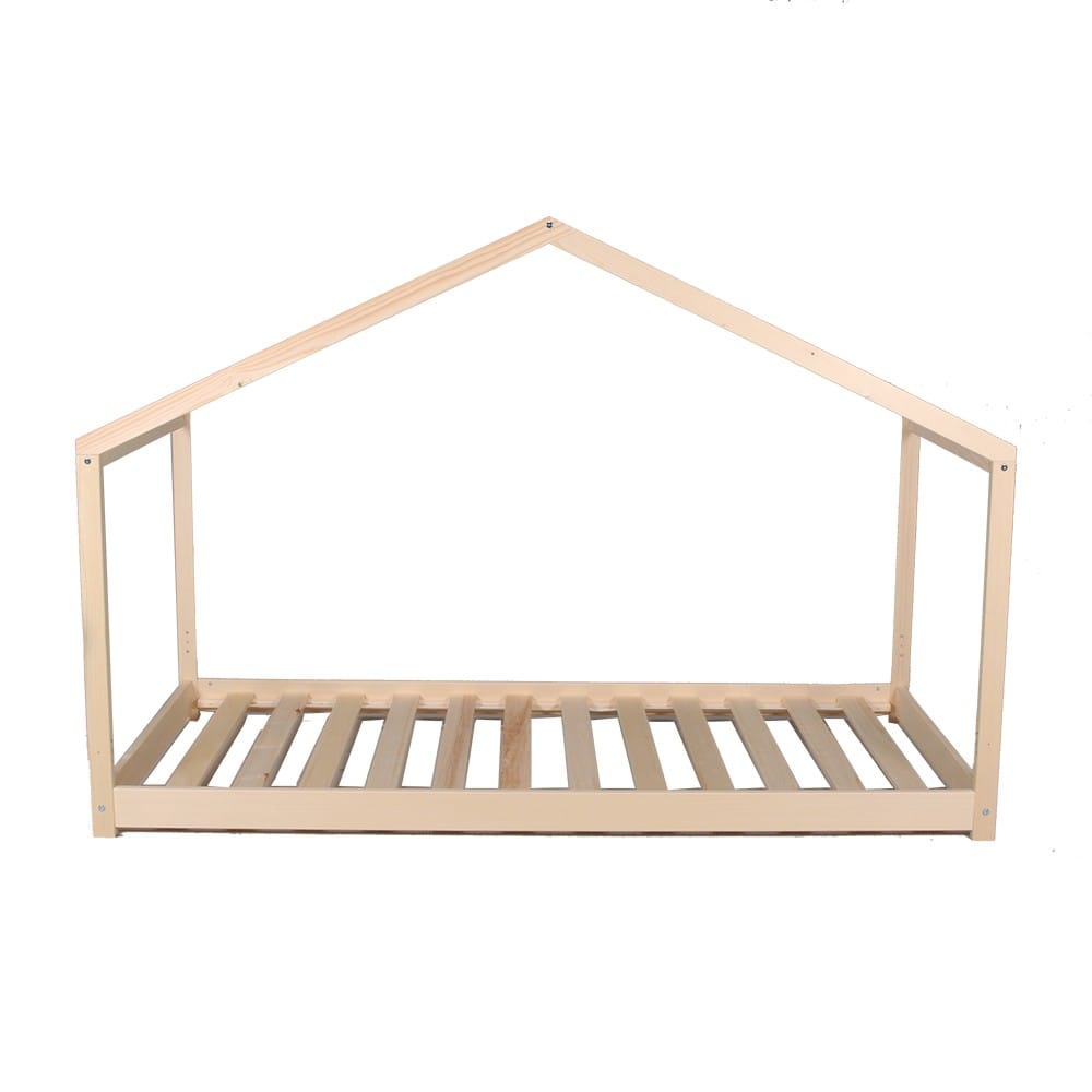 lit cabane enfant au sol 90x190