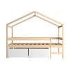 lit cabane enfant avec rangement 90x190