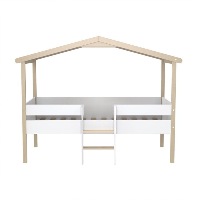 lit cabane enfant mi-hauteur 90x190