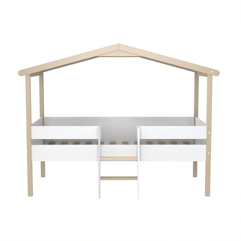 lit cabane enfant mi-hauteur 90x190
