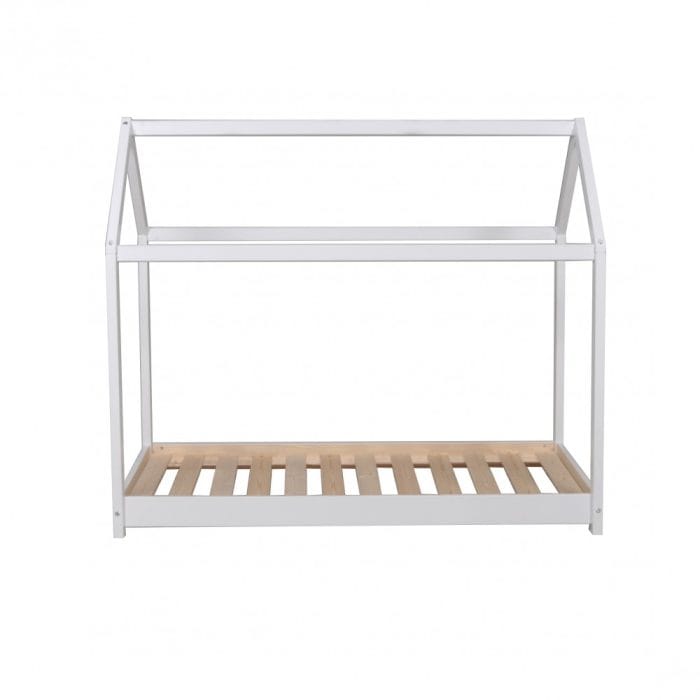 lit cabane enfant montessori 90x190 blanc