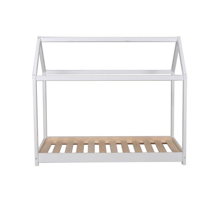 lit cabane enfant montessori blanc 70x140