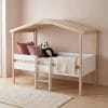 lit cabane mi-hauteur 90x190