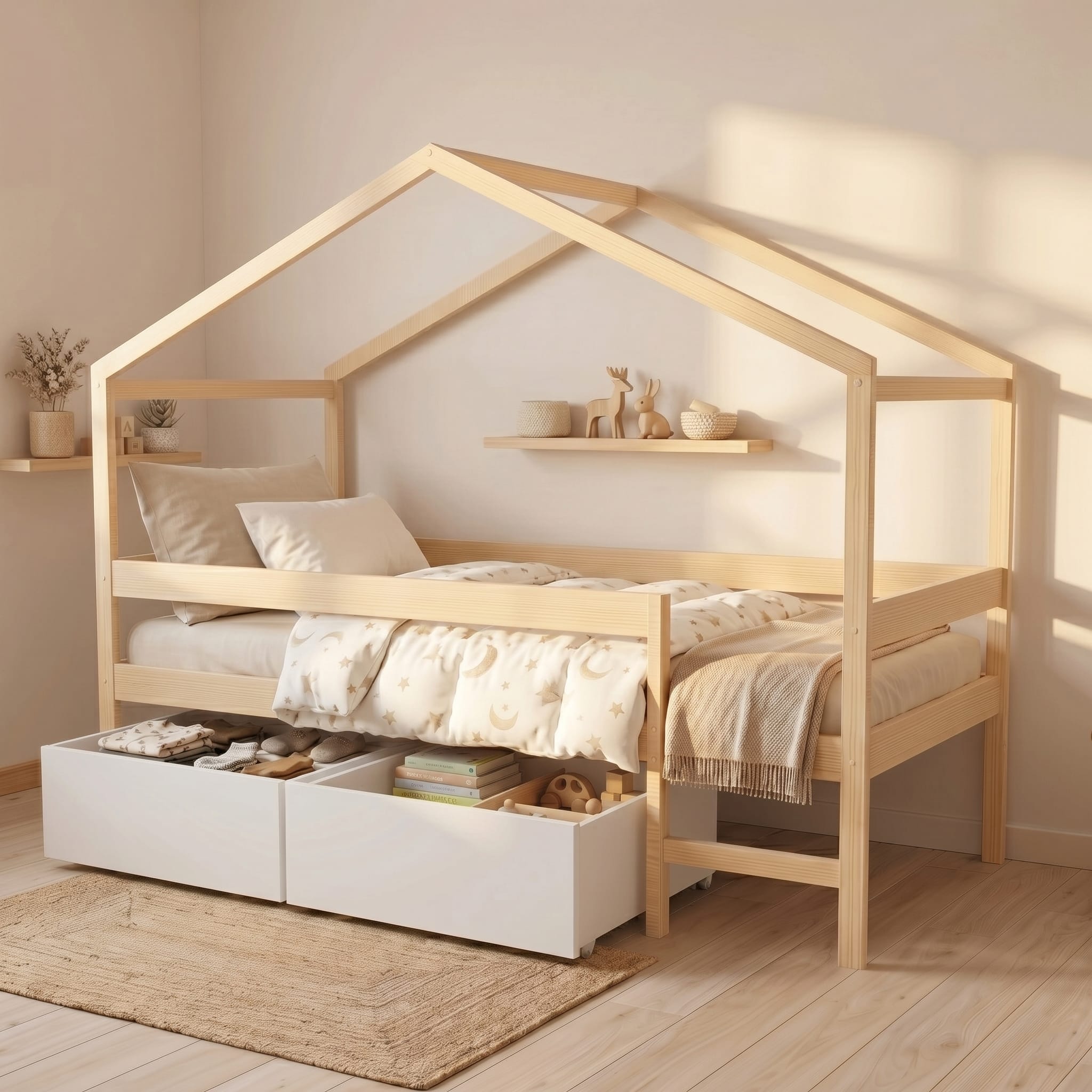 Collection Lit Cabane avec tiroir